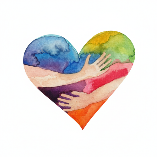 Color Hug Logo Hand-Painted